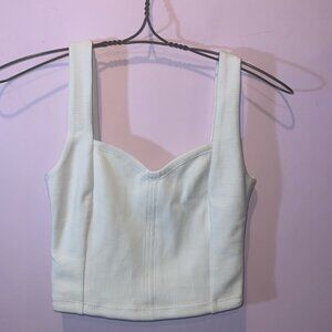 Lululemon ribbed softstreme sweetheart crop‎ tank wide straps size XS